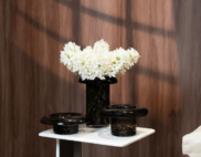 Bình hoa Seren; Hoa lục bình màu trắng – Decora